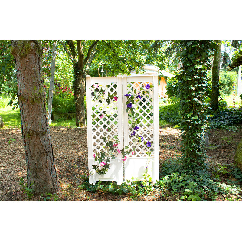 Dakota Fields Auburndale 140Cm H x 86Cm W Plastic Lattice Panel Trellis